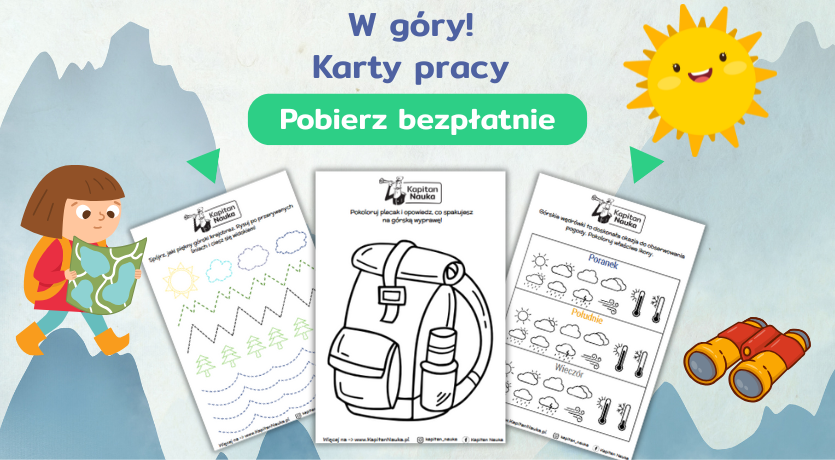 Darmowe karty pracy do pobrania z motywem gór